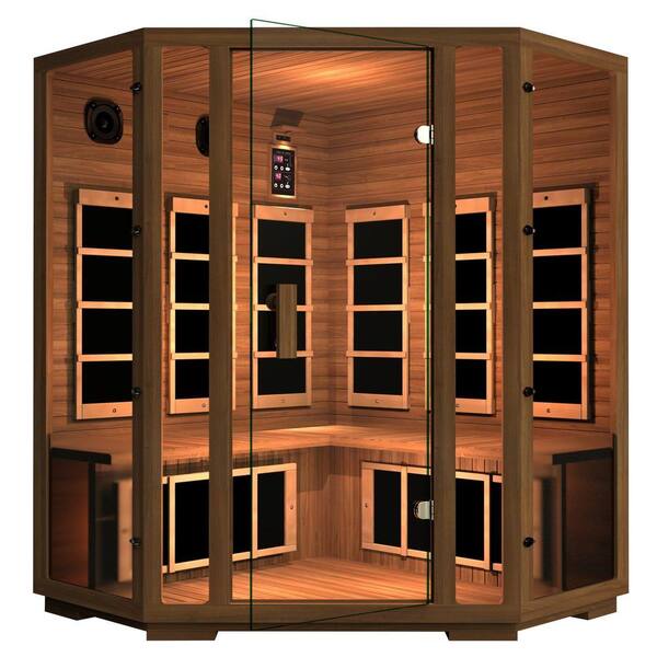 JNH Lifestyles Freedom 4-Person Corner Far Infrared Sauna