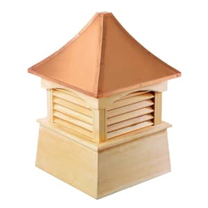 Coventry 22 in. x 29 in. Wood Cupola with Copper Roof