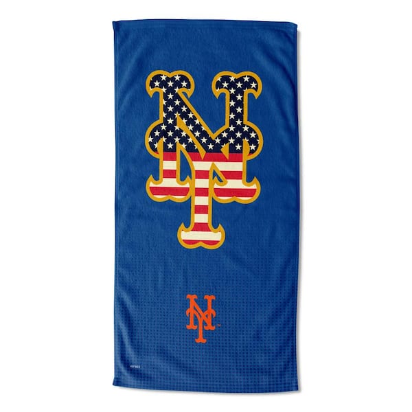 THE NORTHWEST GROUP MLB Multi-Color Mets Celebrate Series Printed Cotton/Polyester Blend Beach Towel