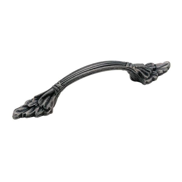 Amerock Natural Elegant 3 in. Wrought-Iron Leaf Center-to-Center Pull