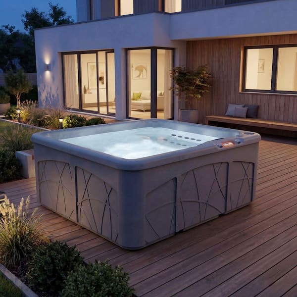 Water Life Series(R)5 浴用 Amazon.com : LifeSmart 5-Person Plug & Play Square Hot Tub with