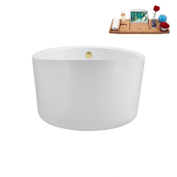 Amelia 69 in. Reversible Drain Freestanding Bathtub in Glossy White Amelia 69 in. Reversible Drain Freestanding Bathtub in Glossy White