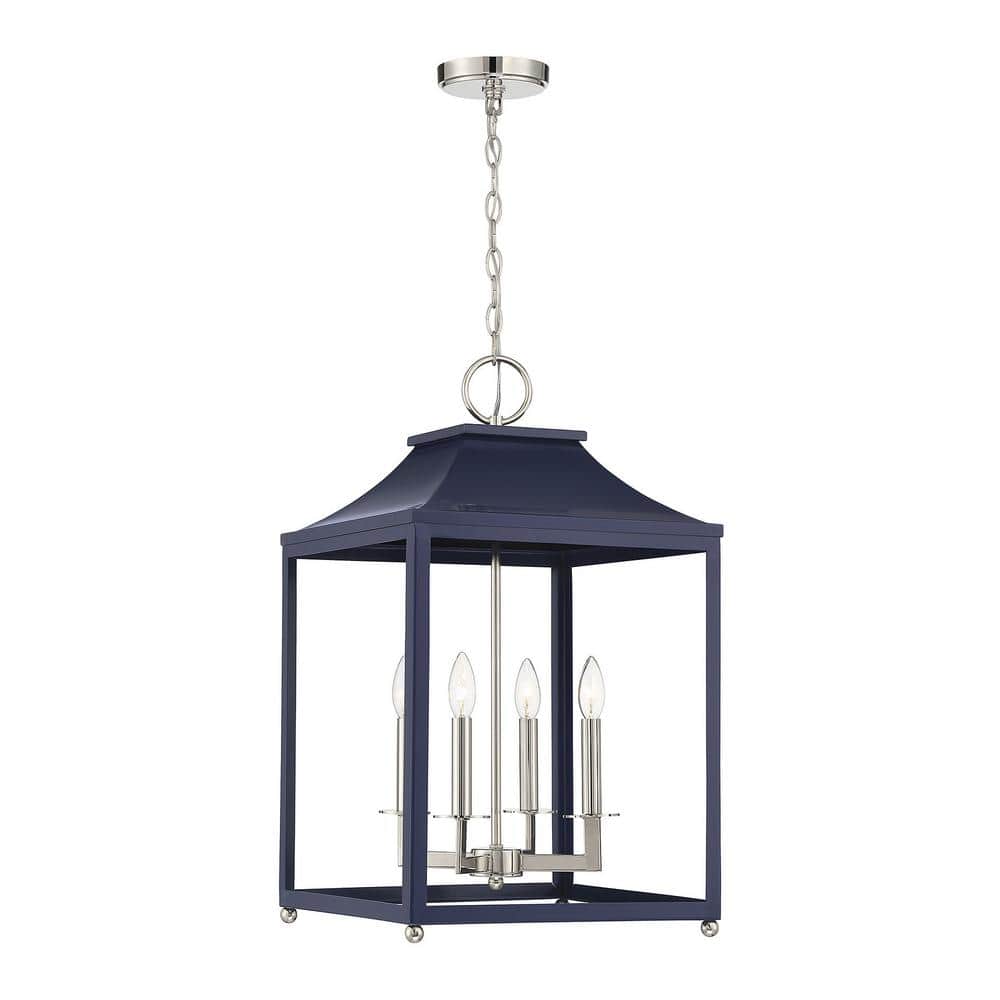 TUXEDO PARK LIGHTING 15.25 in. W x 25.5 in. H 4-Light Navy Blue