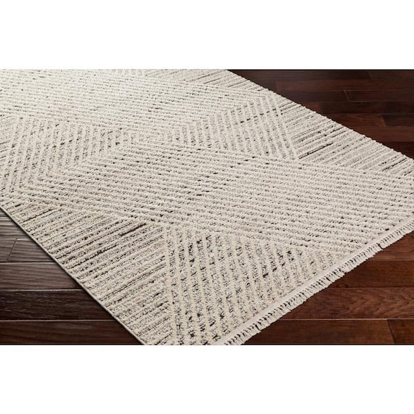 Berlin Taupe Geometric 3 ft. x 7 ft. Indoor Runner Area Rug