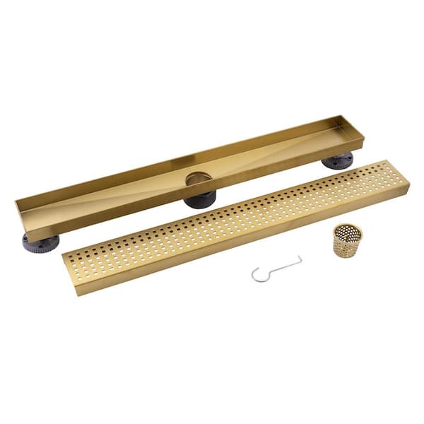 https://images.thdstatic.com/productImages/eec25f2a-ce8a-40bb-976f-226f5becc2ac/svn/brushed-gold-oatey-shower-drains-dl32240bg-e1_600.jpg