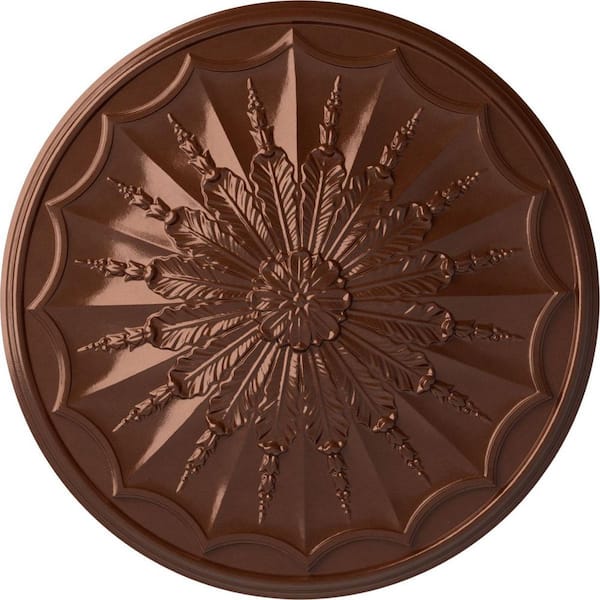 Ekena Millwork 27-1/8 in. x 2-5/8 in. Artis Urethane Ceiling, Copper Penny