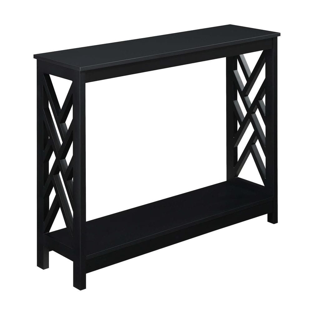 Convenience Concepts Titan Console Table with Shelf  Multiple Finishes