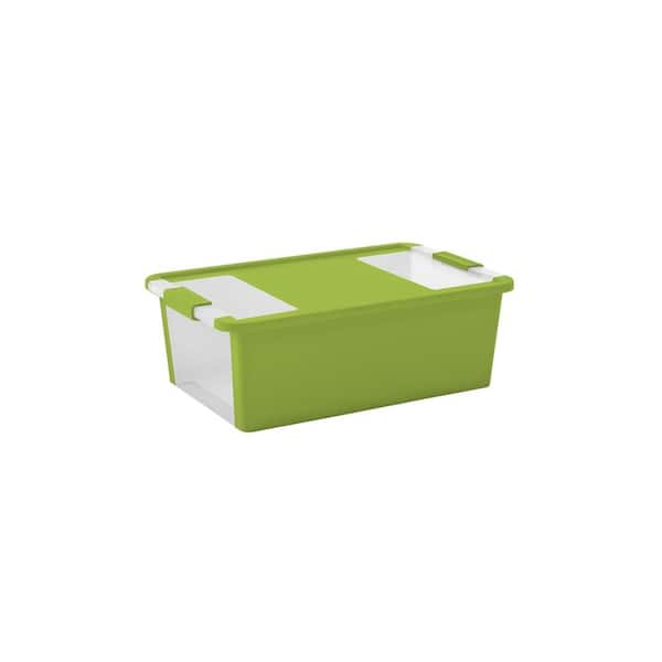 KIS BiBox 28.5 qt. Medium Storage Bin in Lime Green
