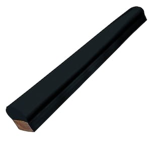6 ft. Black Piling Post Bumper with 2 in. x 4 in. Mount