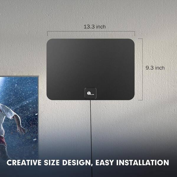 2025 Upgraded TV Antenna Indoor 1200+ Miles Range - HD Digital Antenna With Amplifier For Local Channels 4K