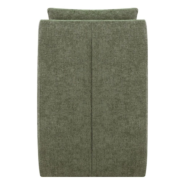 Spruce & Spring Halcyra No Assembly Green Fabric Upholstered