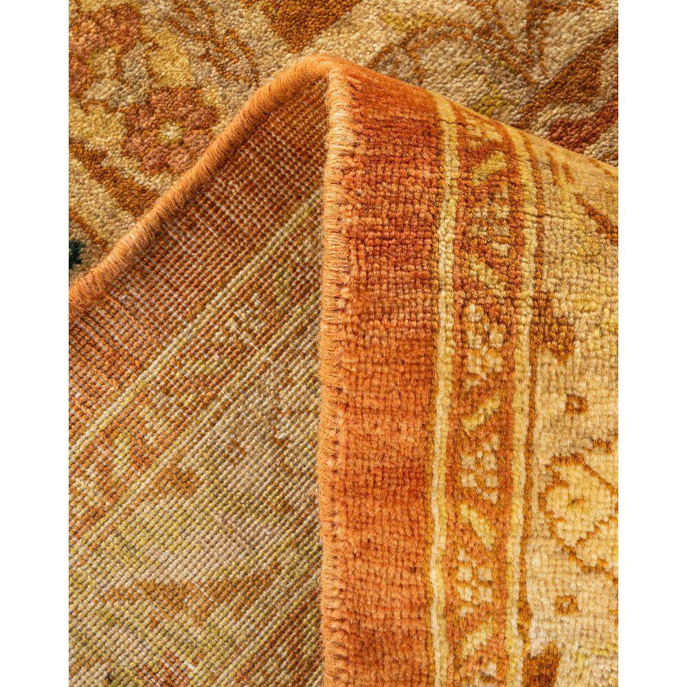 Handmade Traditional Red and Tan Wool 8' x 10' Area Rug