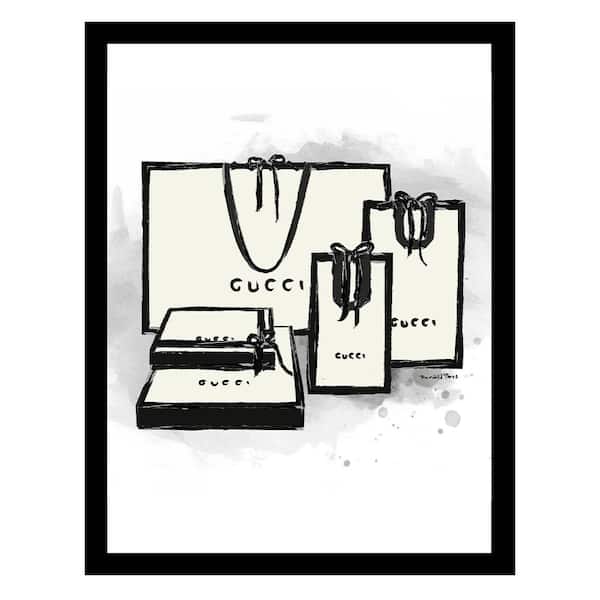 VENICE BEACH Collections Designer Handbag by Fairchild Paris 1-Piece Framed Graphic Print Abstract Poster Art Print 18 in. x 14 in.