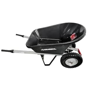 6 cu. ft. Poly Wheelbarrow with Flat-Free Tires