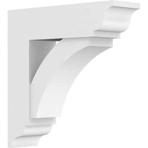 5 in. x 20 in. x 20 in. Thorton Bracket with Traditional Ends, Standard Architectural Grade PVC Bracket