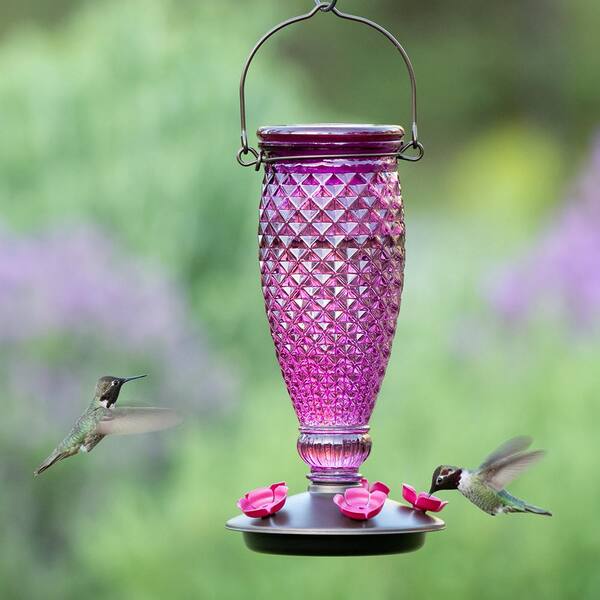 Yellow Hummingbird top Feeder 14 - 16 oz.