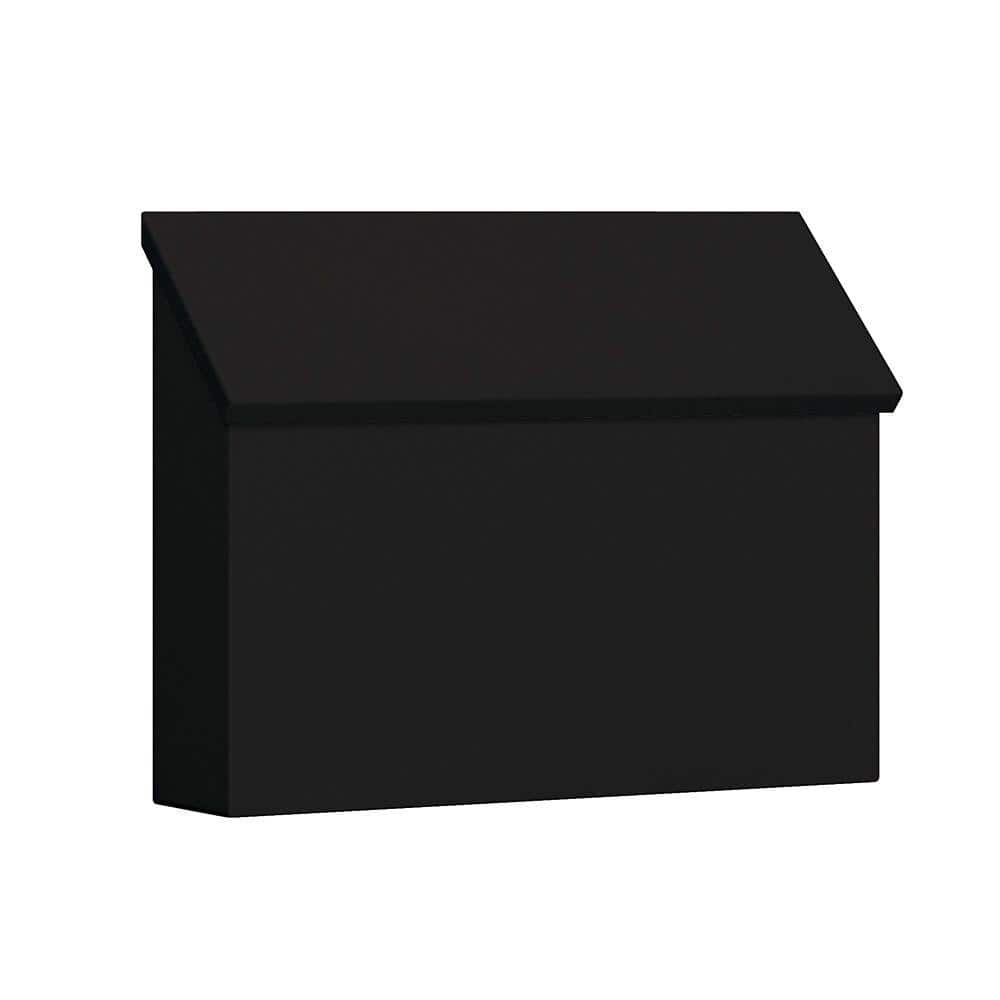 4600 Series Black Standard Horizontal Traditional Mailbox