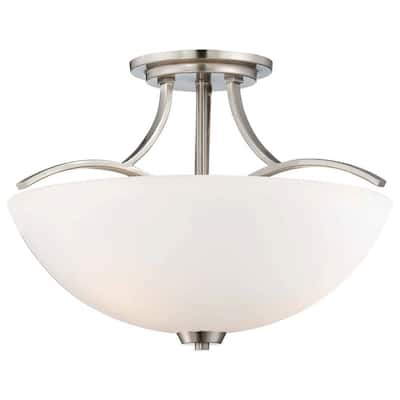 Minka Lavery Overland Park 2-Light Brushed Nickel Bath Light-6962-84 ...