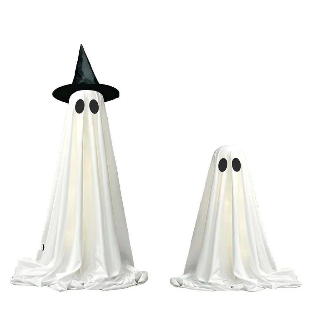 2 Pack White Halloween Ghost LED String Lights Decor, Light Up Spooky Decoration with Remote Control for Garden Party price history on PriceWatchPro