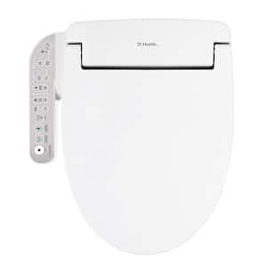 HLB-4000 For Elongated and French Curve Toilets, Electric Bidet Seat in White with Nightlight and Side Control Panel