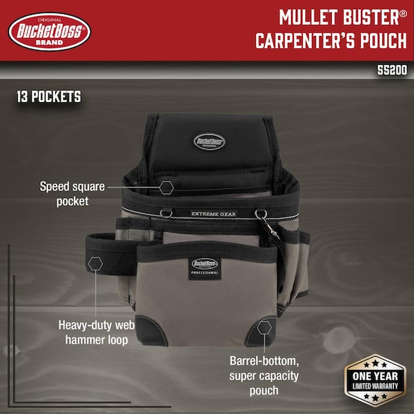 10.5 in. 14-Pocket Mullet Buster Tool Belt Pouch
