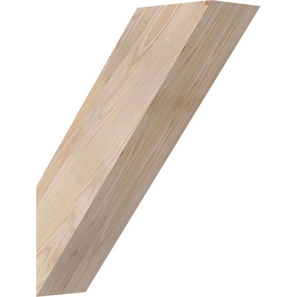 Ekena Millwork 5 1/2"W x 18"D x 22"H Traditional Smooth Knee Brace, Douglas Fir