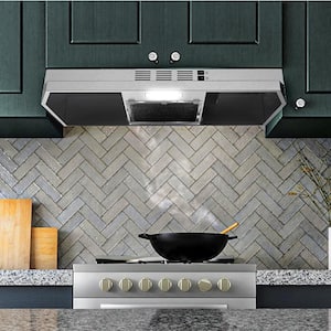 30-in Stainless Steel Under Cabinet Range Hood with Charcoal Filter