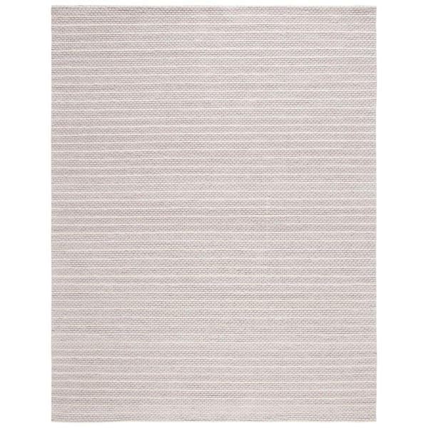 Marbella Beige Ivory 8 ft. X 10 ft. Border Striped Area Rug