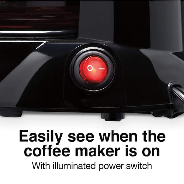 Black Simple Brew 4-Cup Switch Coffee Maker