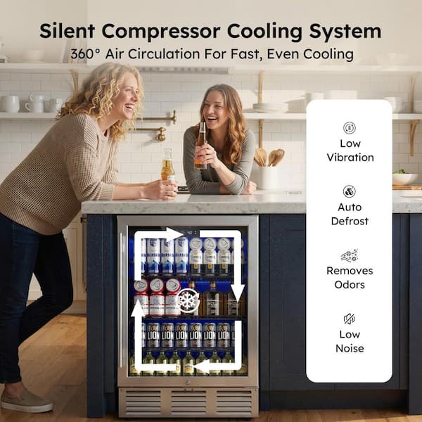 SIMZLIFE 23.5 in. Single Zone 180-Cans Freestanding/Built-in SIMZLIFE 23.5 in. Single Zone 180-Cans Freestanding/Built-in