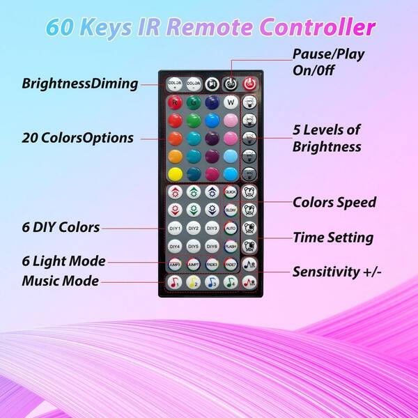 BeamBox 100 ft. Color Changing RGB Integrated LED Strip Lights