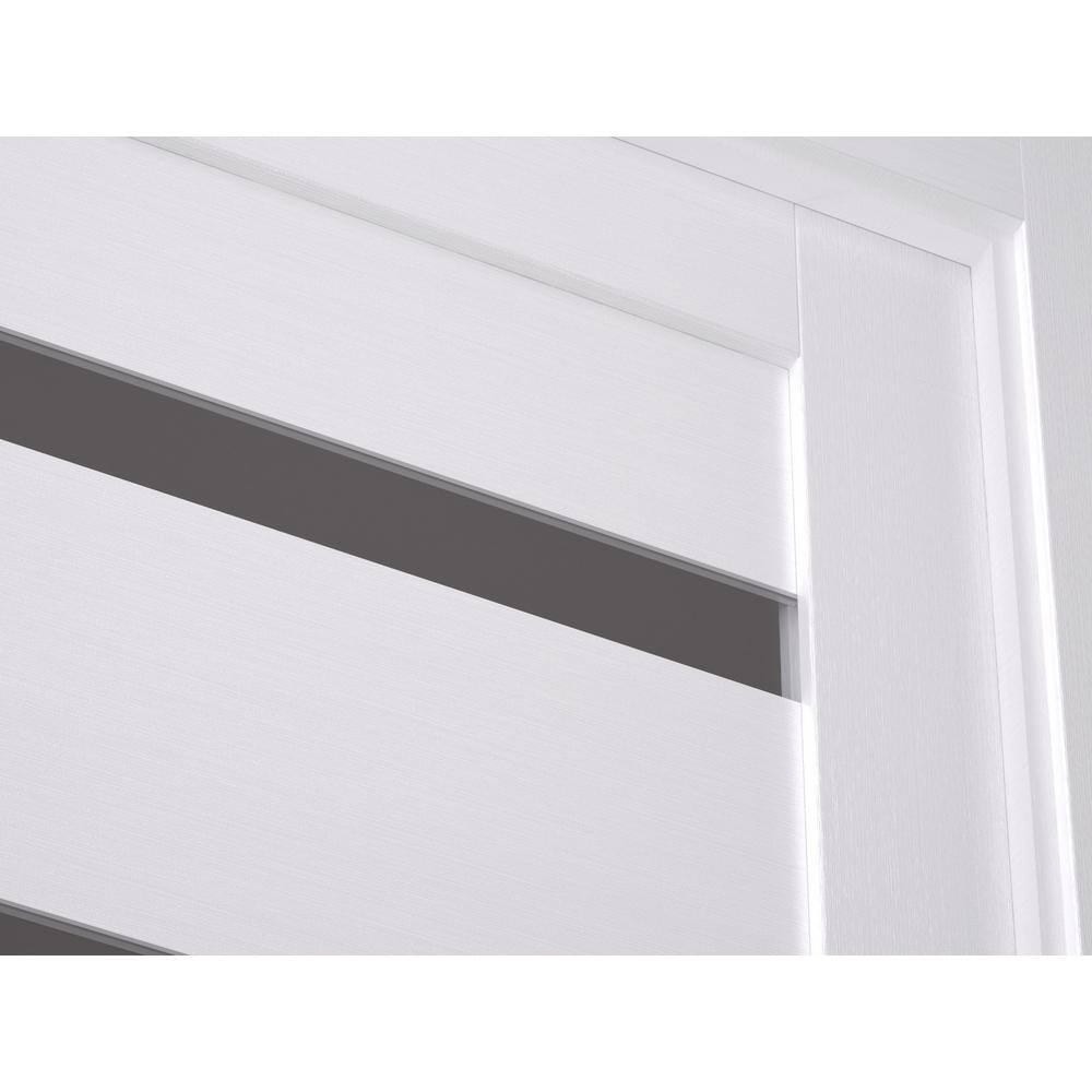 Bianco Noble Frosted Glass and Pine Composite Interior Door