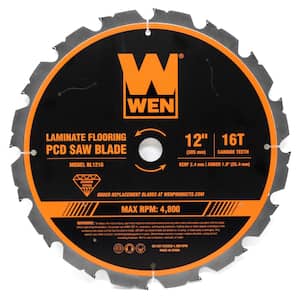 12 in. 16-Tooth Diamond-Tipped (PCD) Professional Circular Saw Blade for Fiber Cement and Laminate Flooring