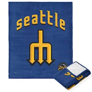 MLB Mariners City Connect Polyester Silk Touch Multi-Color Throw Blanket