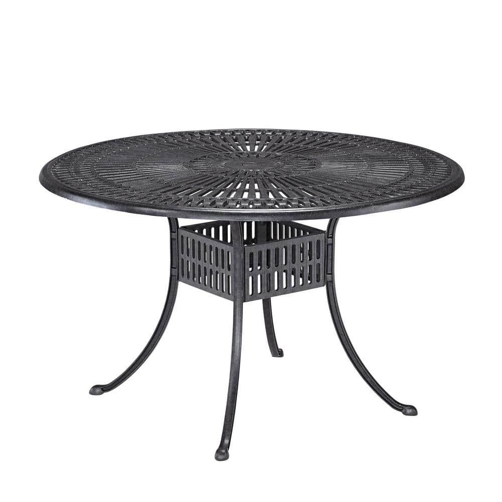 Charleston 48" Square Charcoal Aluminum Outdoor Dining Table