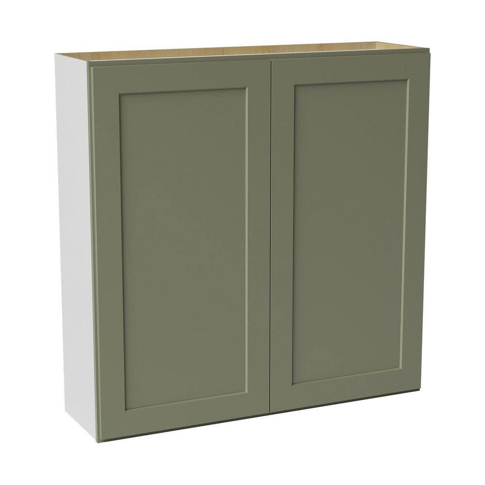 42 in. W x 12 in. D x 42 in. H Ready to Assemble Solid Wood Shaker Wall Kitchen Cabinet in Sage Green price history on PriceWatchPro