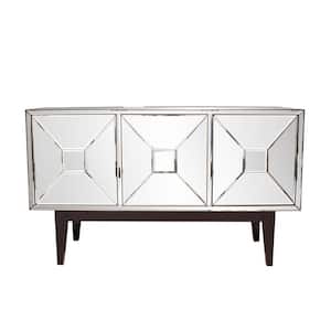 Mirrored Buffet Cabinet with Three Doors