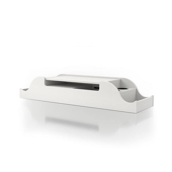 Furniture of America Islet White Wall Mounted Particle Board MakeUp