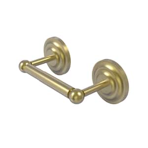 Que New Collection Double Post Toilet Paper Holder in Satin Brass