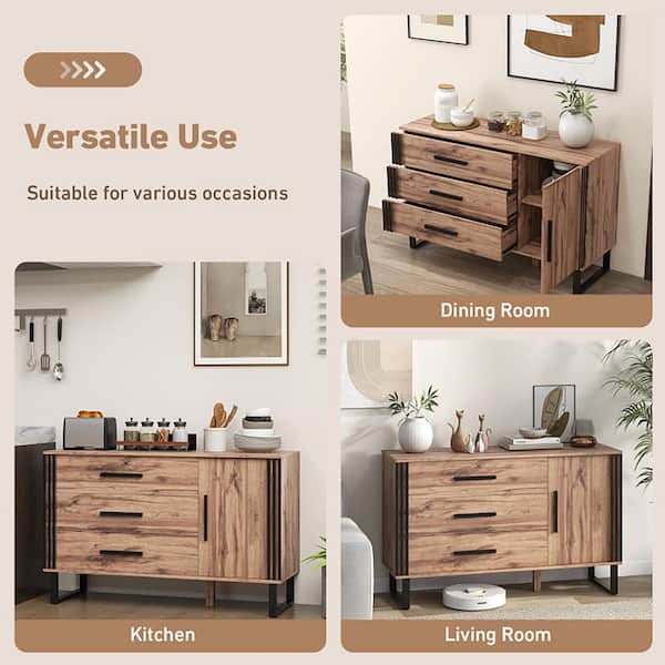 Boyel Living Brown 29.5 in. H Storage Cabinet Sideboard with