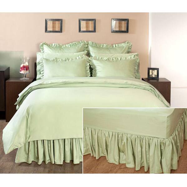 Home Decorators Collection Ruffled Cottage Hill King Bedskirt