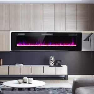 60 in. Classic Built-in or Wall-Mounted Direct Vent Electric Fireplace Insert