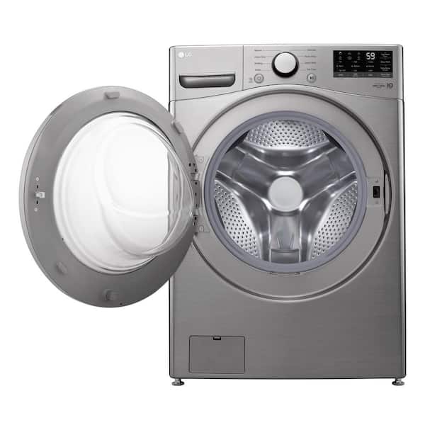 4.5 cu. ft. Ultra Large Capacity Stackable Front Load Washer with Coldwash and 6 Motion Technology in Graphite Steel