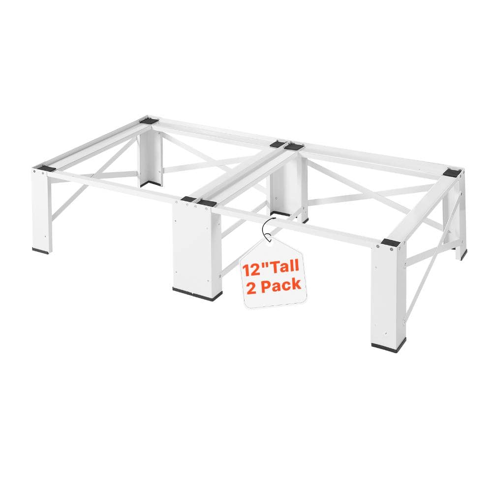 12 in White Laundry Pedestal Stand for Washer and Dryer 28.3 in x 28.3 in (2-Pack) price history on PriceWatchPro