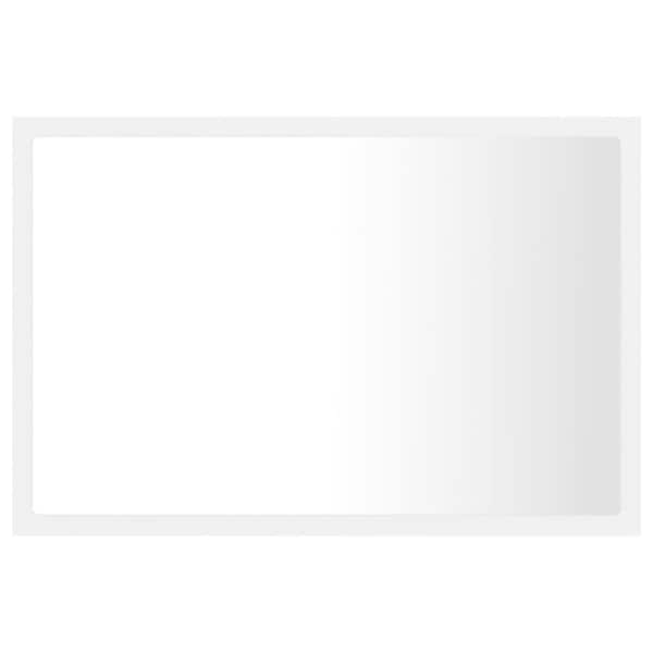 Unbranded 23.6 in. W x 14.6 in. H Rectangular Wood Framed Wall Mount LED Modern Decor Bathroom Vanity Mirror