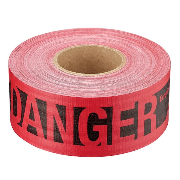 Empire 3 in. x 500 ft. Reinforced Danger Tape in Red