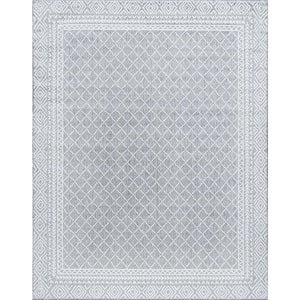 Eco Diamond Gray 9 ft. x 12 ft. Indoor/Outdoor Area Rug