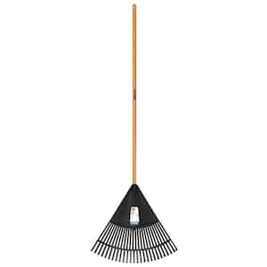 47 in. L Wood Handle 24 in. Poly Leaf Rake