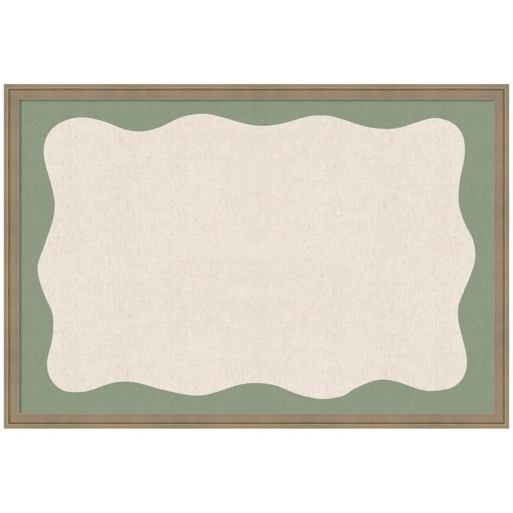 Florence 26 in. x 38 in. Brown Plastic Framed Memo Board price history on PriceWatchPro
