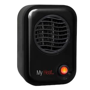 MyHeat 200-Watt Electric Portable Personal Space Heater, Black